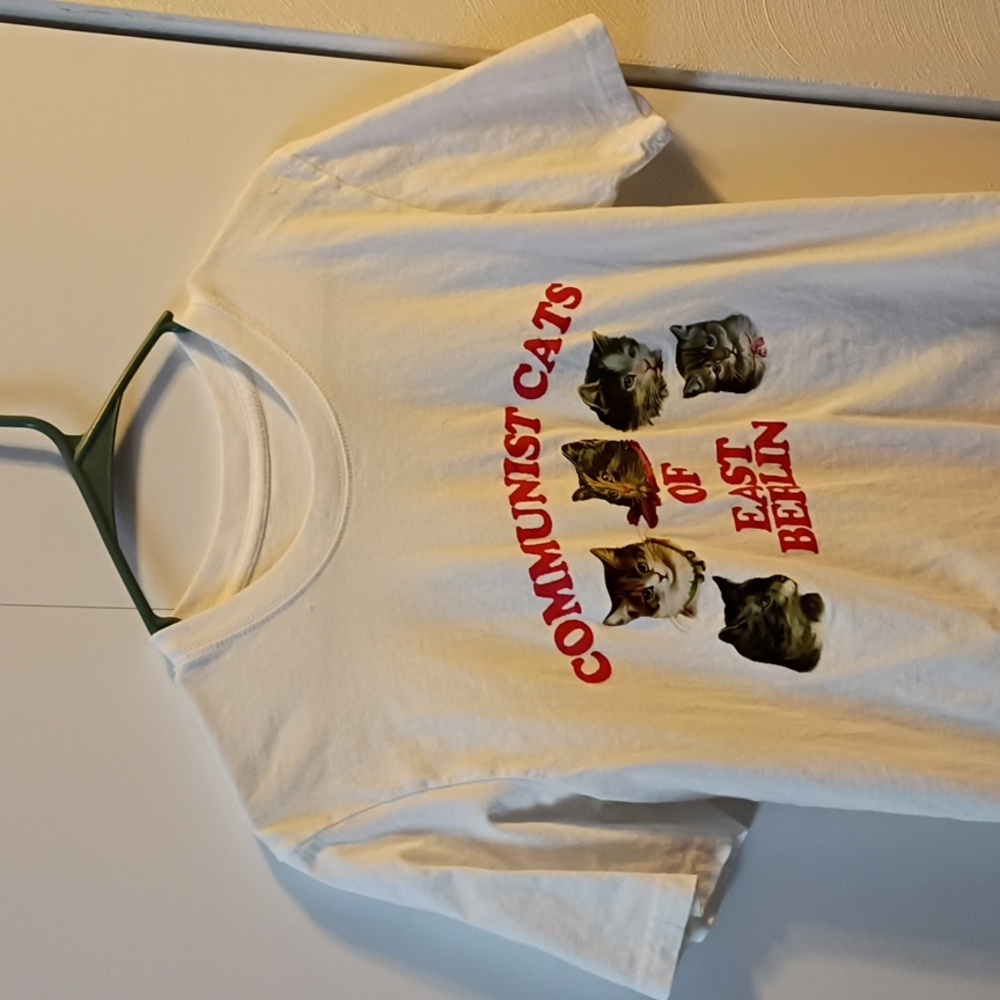 Communist Cats of East Berlin White T-Shirt - Picture 3 of 3